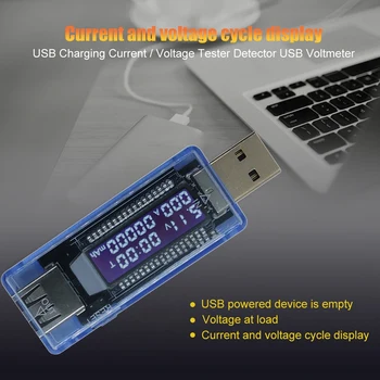 USB-дисплей, напряжение и амперметр 3-9 В, Напряжение 0-3 А, ток, Мобильный тестер мощности, тестер емкости аккумулятора V20
